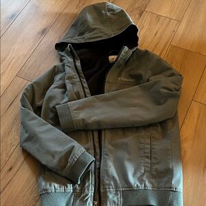 Columbia Boys Olive Hooded Jacket